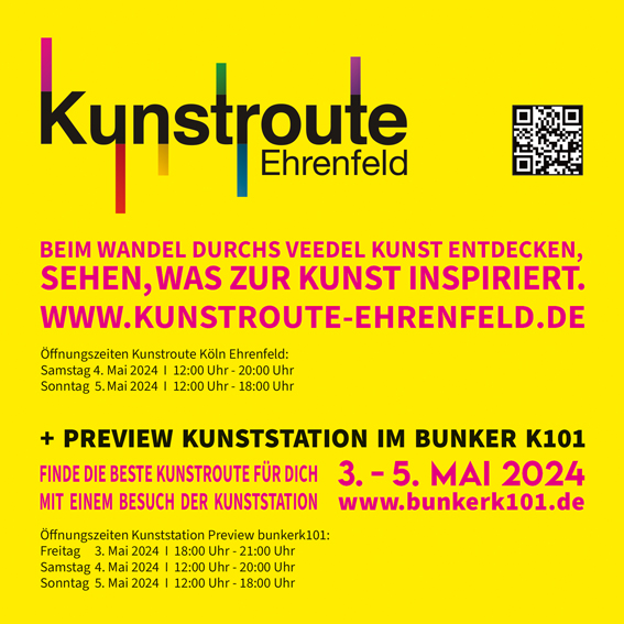 Kunstroute Ehrenfeld 3.-5. Mai 2024